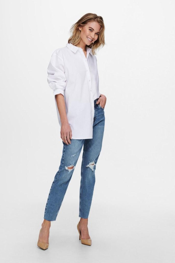 JDYMIO L/S LONG SHIRT WVN NOOS 15233486 White